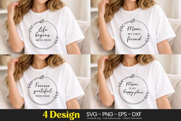 Mom Quote SVG Mother’s Day Typography for Graphics and Illustrations