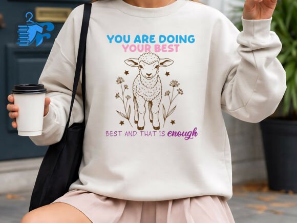 Motivational Lamb Quote SVG: A Designer's Review for Graphics & T-Shirt Designs