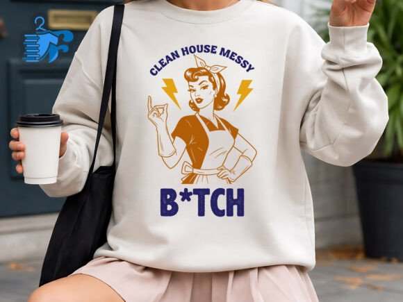 Retro Housewife Sassy Quote SVG: Graphics & T-Shirt Designs